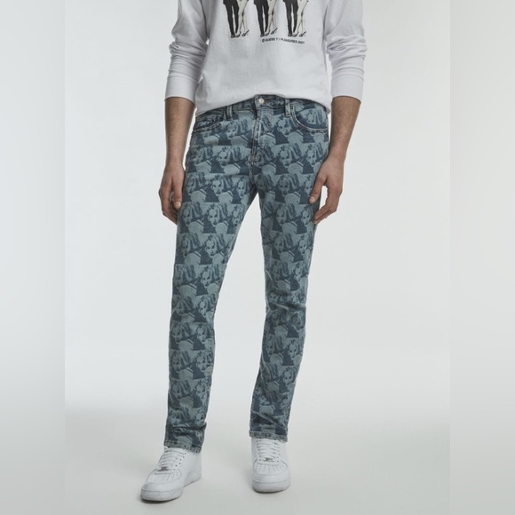 Guess Other - GUESS x Pleasures Drew Barrymore Denim Size 30 Printed 90s Inspired Jeans